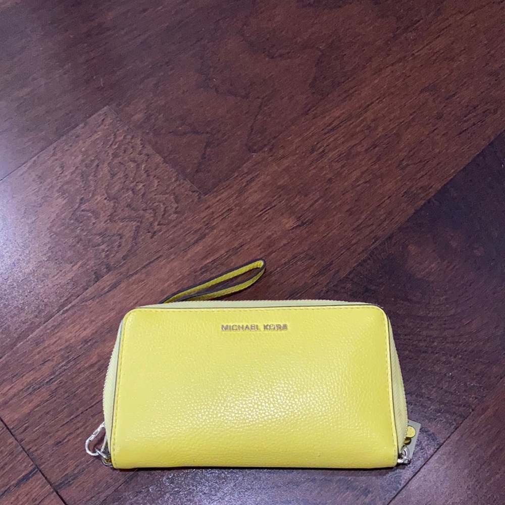 Yellow Michael Kors Wallet